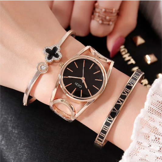 Style Ladies Watch Three-Piece