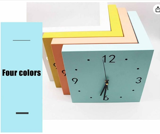 Corner Clock, Double Sided Corne Wall Clock