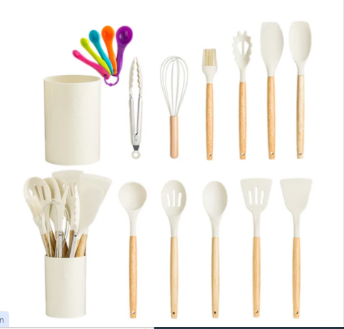 Afralia™ 13-Piece Silicone Kitchen Utensils Set