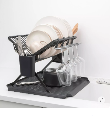 Sink side Large Foldable Dish Rack