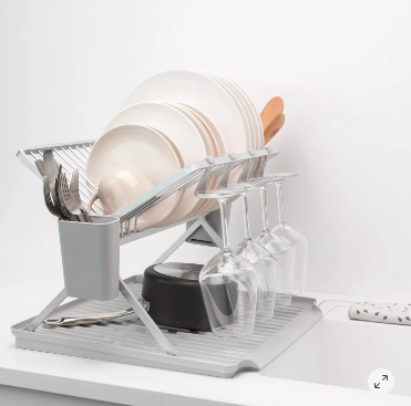 Sink side Large Foldable Dish Rack