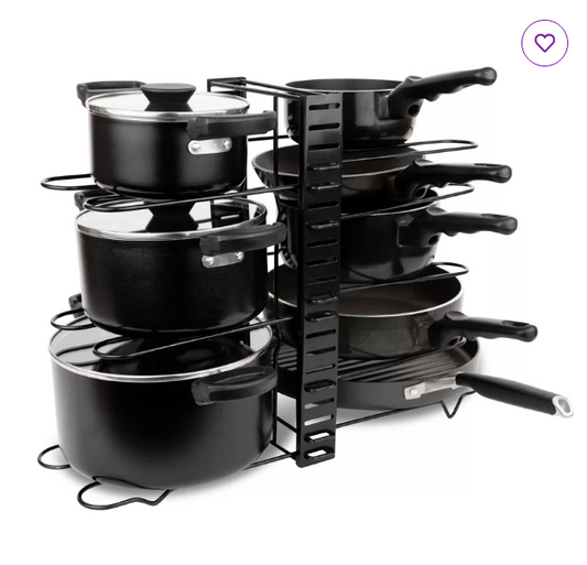 Metal Rectangle Countertop / Cabinet Pot Rack