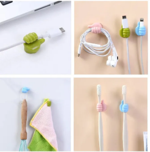 Cute Thumbs Wire Clips Cable Holder (10 PCS)